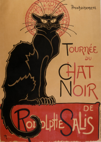 21. "El Chat Noir" de Théophile Steinlen (1896)-0