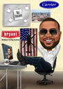 Big Boss Custom Caricature