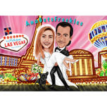 Nunta Las Vegas Mire ținând mireasa