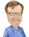Professions Caricature from Photo in Colored Style