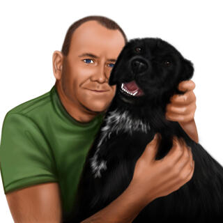 Owner with Dog Portrait