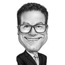 Pielāgota biznesa karikatūra