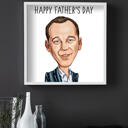 Photo Print: Father's Day Caricature Drawing upon Request