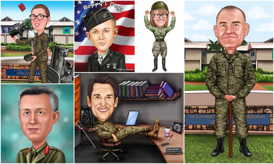 Militaire karikaturen