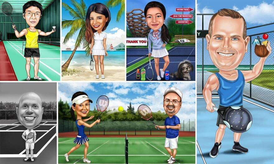 Tennis karikatyr