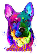 Dog+Memorial+in+Natural+Coloring+Watercolor