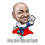 Portrait d'avatar de super-héros personnalisé