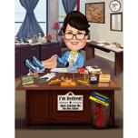 ¡Estoy retirado! - Piernas en el escritorio
