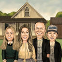 Custom American Gothic Painting