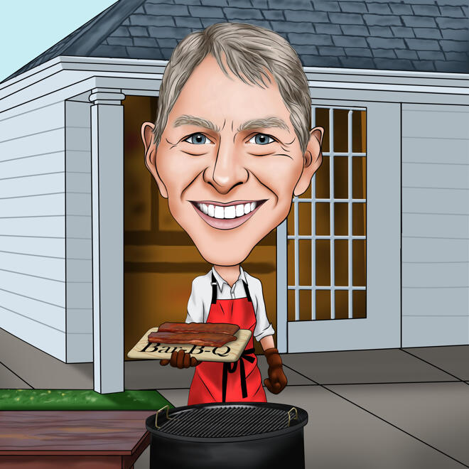 Barbecue Caricature