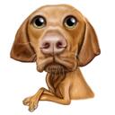 Exaggerated Dog Caricature