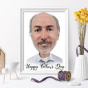 Photo Print: Father's Day Caricature Drawing upon Request