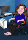Home Office Personalised Caricature