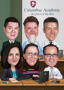 Custom Farewell Team Cartoon Portrait