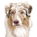 Tierkarikatur: Hundekarikaturporträt