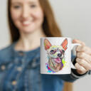 Tasse personnalisée pour chien avec portrait à l'aquarelle