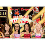 Caricature de demoiselles d’honneur à Las Vegas