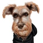 Miniatuur Schnauzer Karikatuur