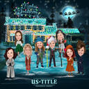 Custom Christmas Vacation Caricature