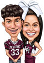 Happy Caricature: Love Couple