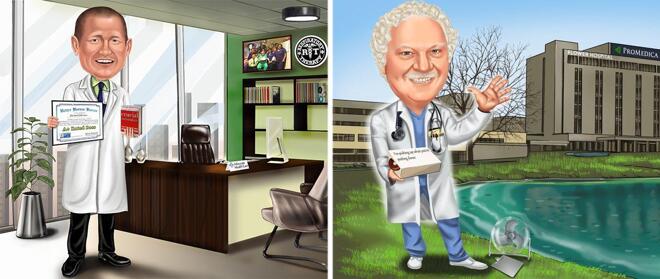Caricatura del medico