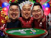 Покер групповой розыгрыш