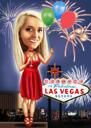 25th Birthday Anniversary Caricature Gift