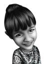Portrait de bébé de dessin animé en style numérique