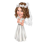 Desenho de criança estilo anjo
