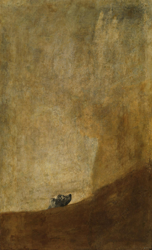 2. "The Dog" by Francisco Goya (Created: 1819–1823)-0