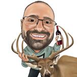 Deer Hunter Caricature