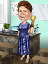 Teacher Retirement Gift: Desk Caricature