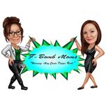 Two Business Owners Cartoon for Company Logo