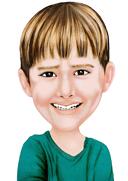 Vacation+Kid+Caricature+on+Beach