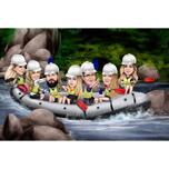 Rafting Caricature of Group