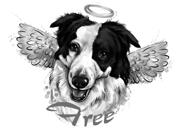 Rip Angel - retrato de perda de cachorro