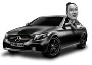 Homem no Carro - Preto e Branco