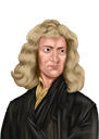 Portrait de scientifique en couleur dessiné à la main à partir de photos