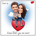Love is ... Couple Caricature