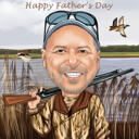 Vacation Caricature of Person in Colored Style from Photos