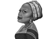 Portrait in Black and White Style