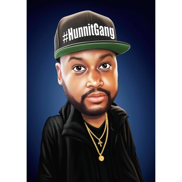 Rapper Caricature Portrait