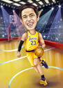 Basketball Player Caricature from Photos