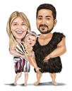 Movies Inspired Family Caricature