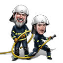 Fireman Cartoon Drawing