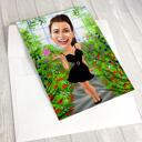 Full Body Colored Caricature Print on Poster