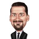 Custom Digital Caricature from Photo