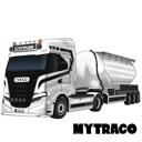 Caricature de camion sur fond personnalisé