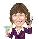 Business Woman Logo Caricature