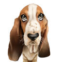 Exaggerated Dog Caricature